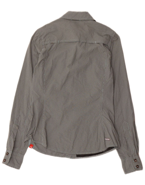 Camicetta da donna The North Face UK 6 XS nylon a quadretti grigio