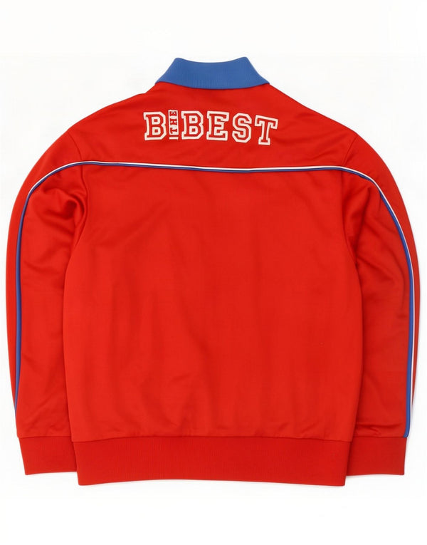 Lotto Boys Graphic Tracksuit Top Jacket 13-14 Years Large Red Polyester