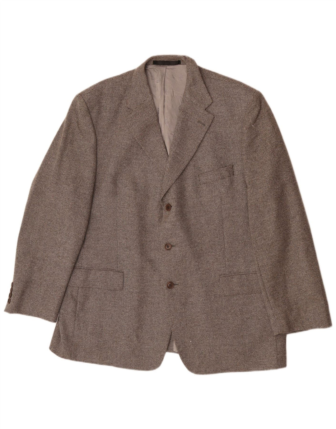 Giacca blazer a 3 bottoni da uomo Marks & Spencer UK 46 XL lana grigia