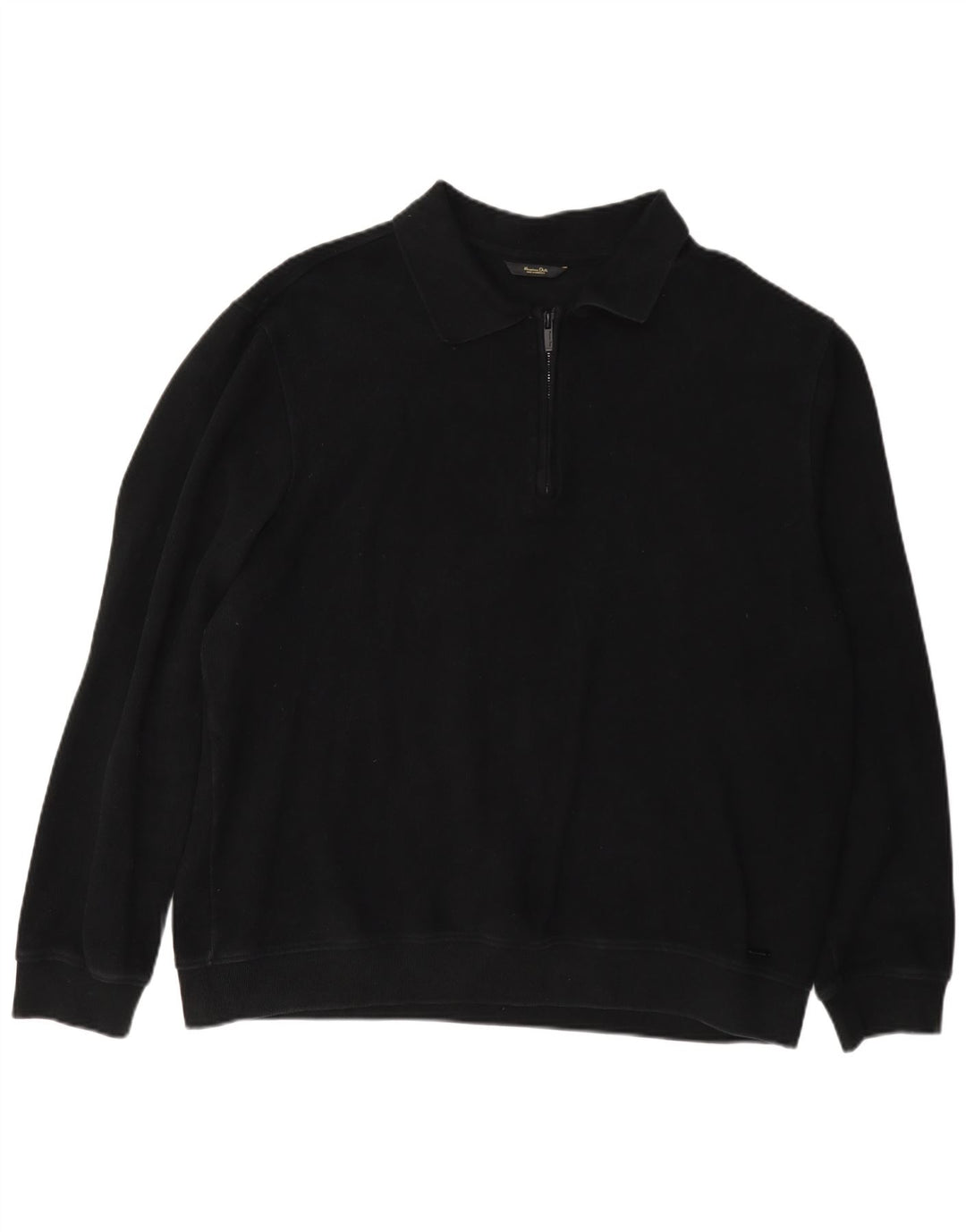 Maglione maglione da uomo con collo alto Massimo Dutti 2XL cotone nero