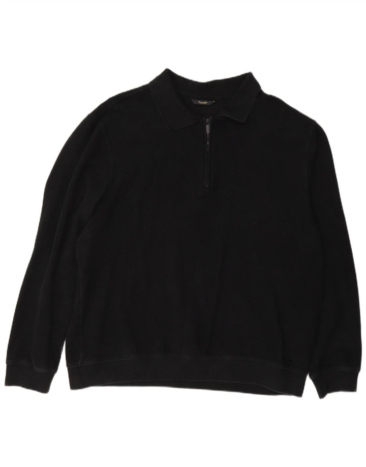 Maglione maglione da uomo con collo alto Massimo Dutti 2XL cotone nero