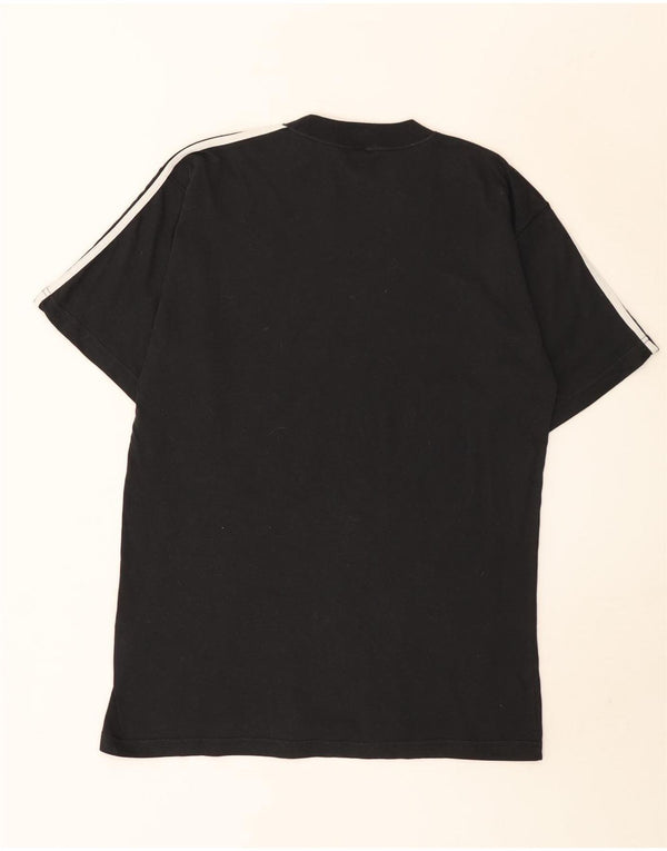 Adidas Mens T-Shirt Top Small Black Cotton