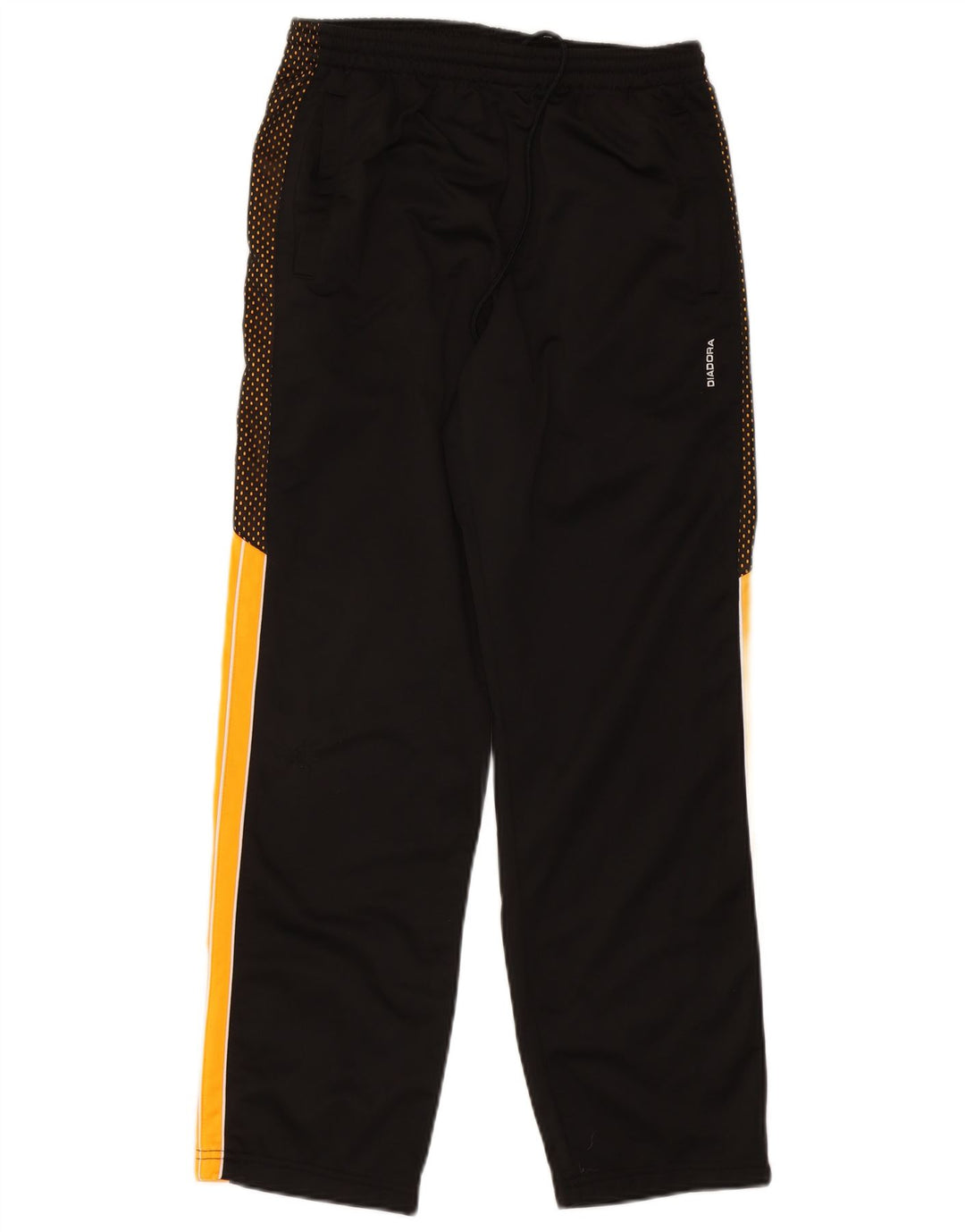DIADORA Pantaloni da tuta da uomo UK 38 Medium Nero Colourblock Poliestere
