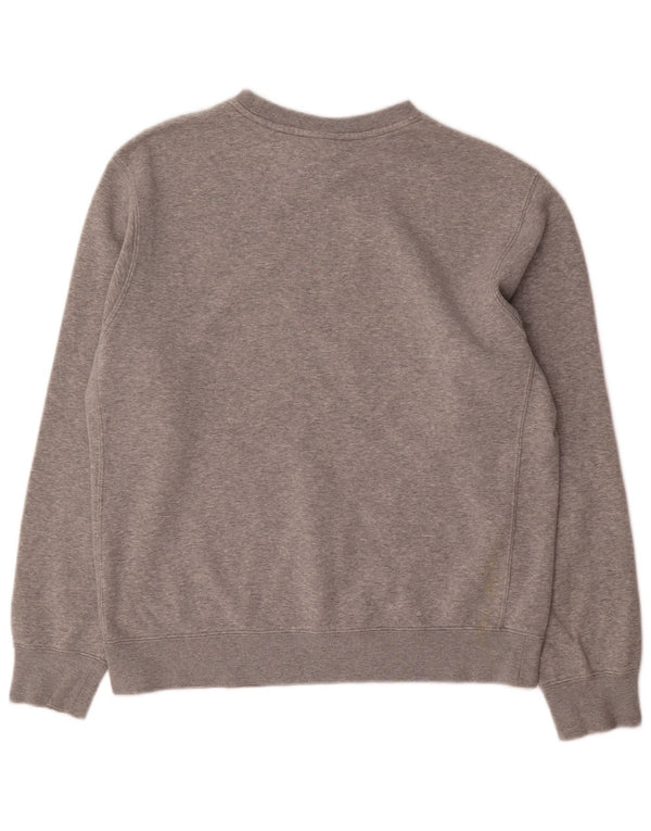 Felpa Nike da uomo in cotone chiazzato grigio medio