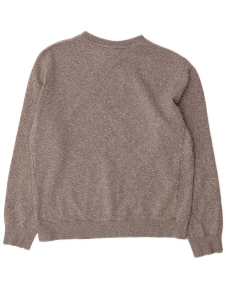 Felpa Nike da uomo in cotone chiazzato grigio medio