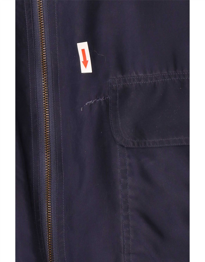Giubbotto bomber da uomo Leader UK 42 XL seta blu navy