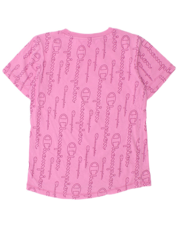 Maglietta grafica per ragazze Champion Top 11-12 anni Large Rosa