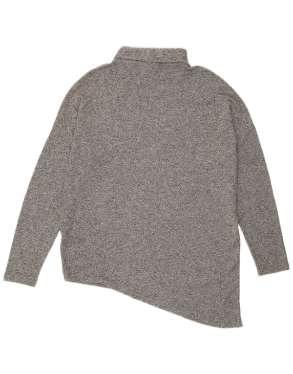 Maglione maglione a collo alto da donna Phase Eight UK 18 XL Viscosa grigia