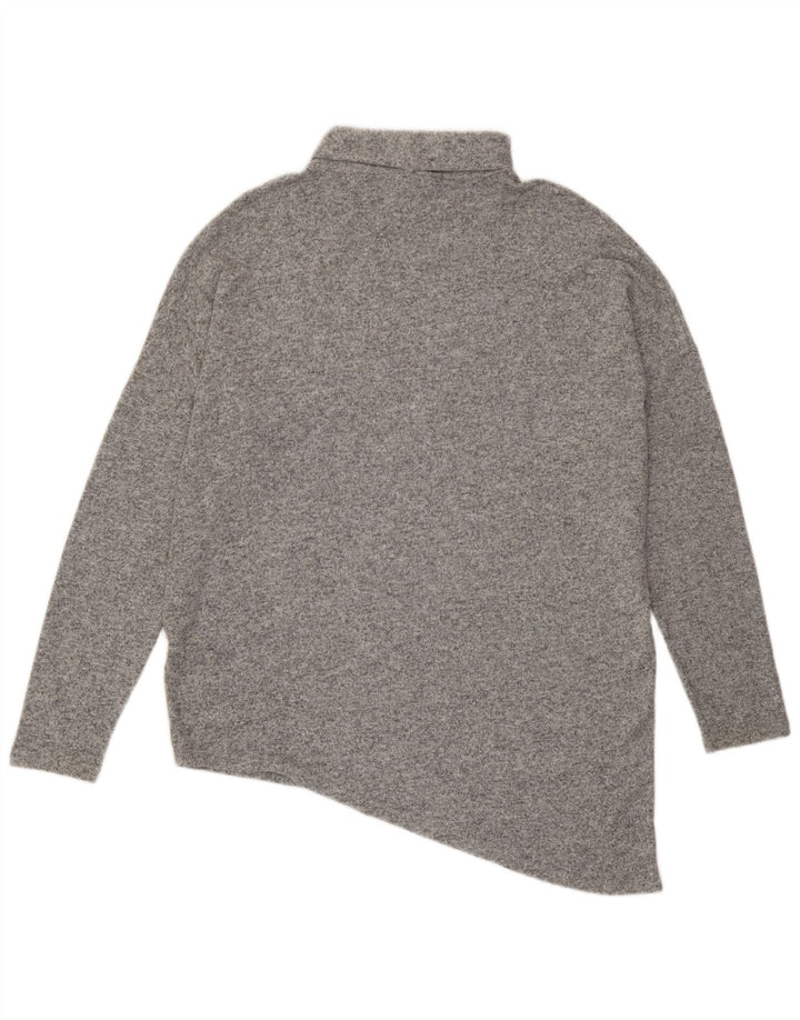 Maglione maglione a collo alto da donna Phase Eight UK 18 XL Viscosa grigia