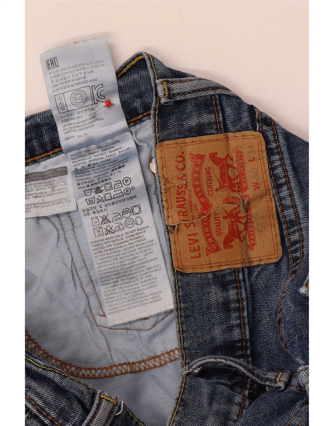 Jeans Levi's Uomo 511 Slim W30 L34 Cotone Blu