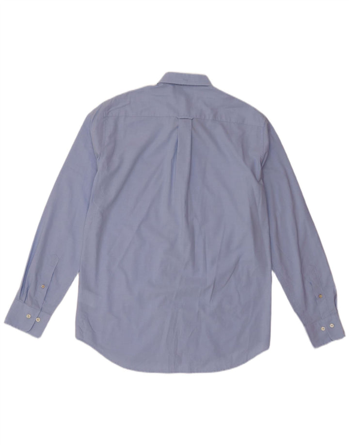 Gant Camicia da uomo vestibilità regolare taglia 39/40 15 3/4 cotone blu medio