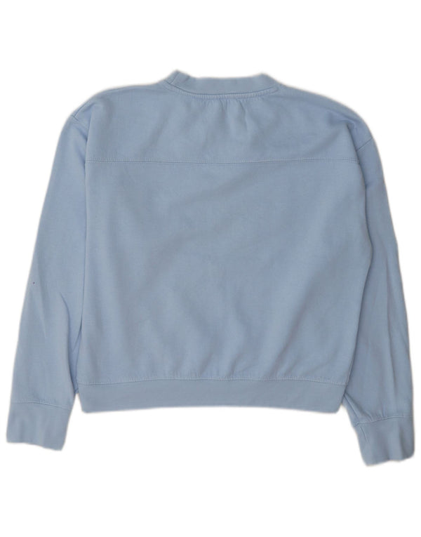 Felpa da donna Zara UK 10 piccola blu poliestere