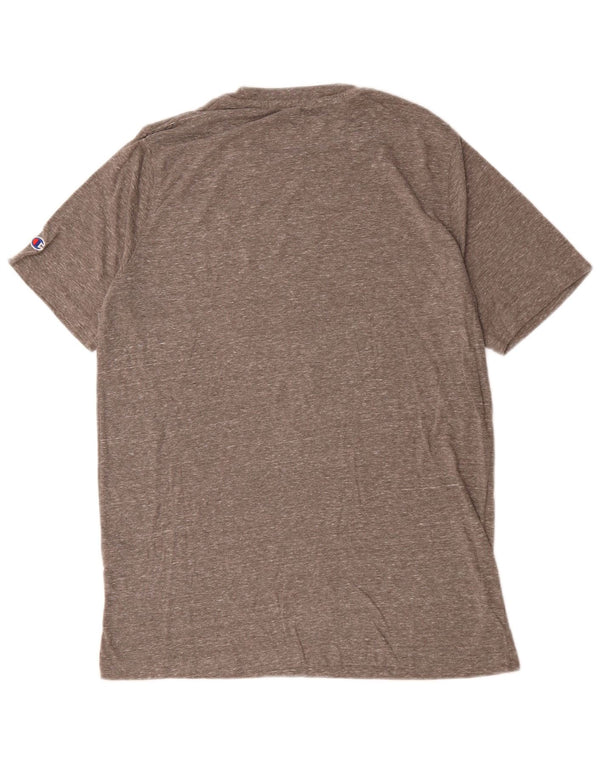 T-shirt grafica Champion da uomo NM State Aggies, grande, grigia chiazzata