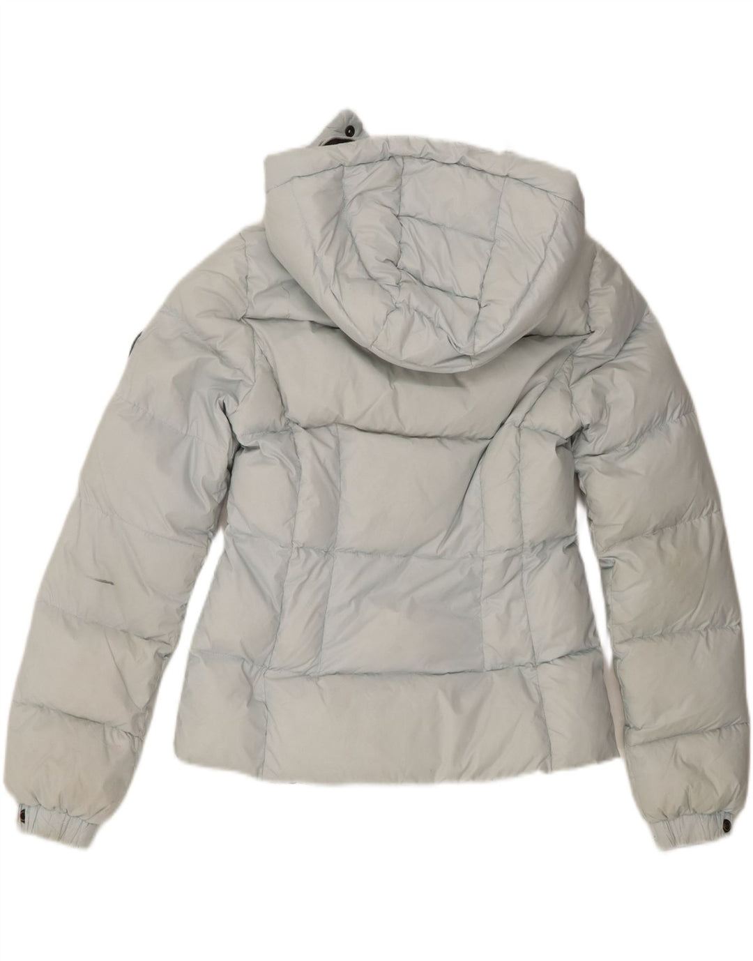 Giacca imbottita con cappuccio da donna Superdry UK 8 Small nylon blu