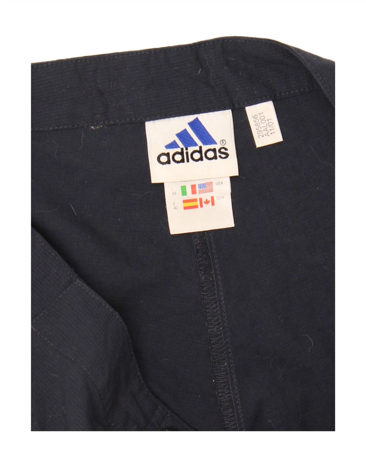 ADIDAS Womens Bermuda Shorts UK 16 Large W30 Navy Blue Polyamide Vintage Adidas and Second-Hand Adidas from Messina Hembry 