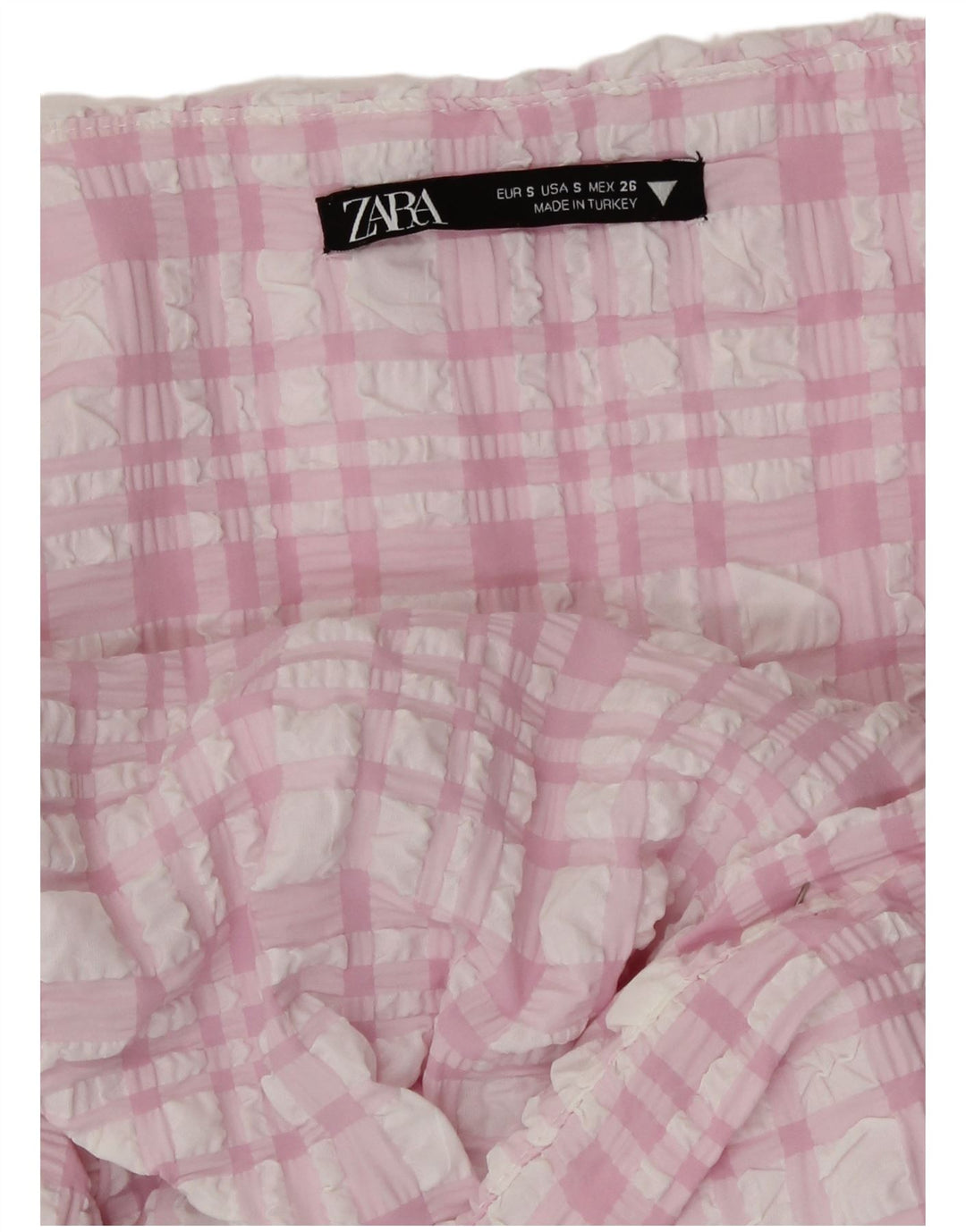 Prendisole ritagliato da donna Zara UK 8 piccoli quadri rosa