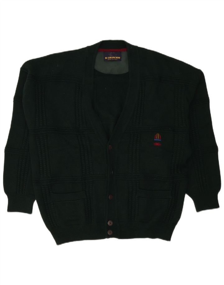 Maglione Cardigan Uomo Il Granchio XL Verde Lana