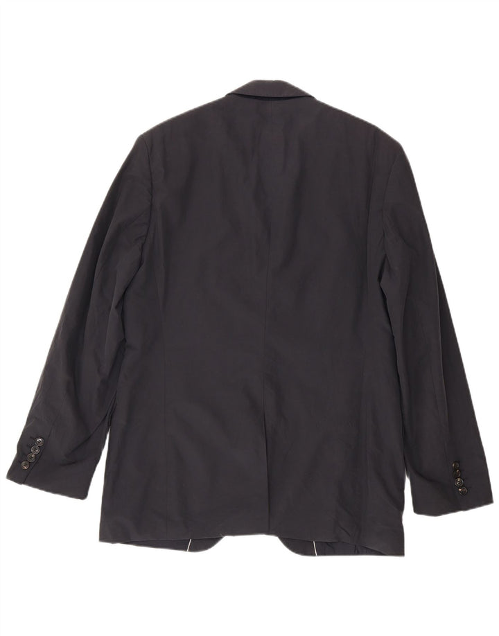 Giacca blazer da uomo a 2 bottoni Hugo Boss EU 50 grande cotone grigio
