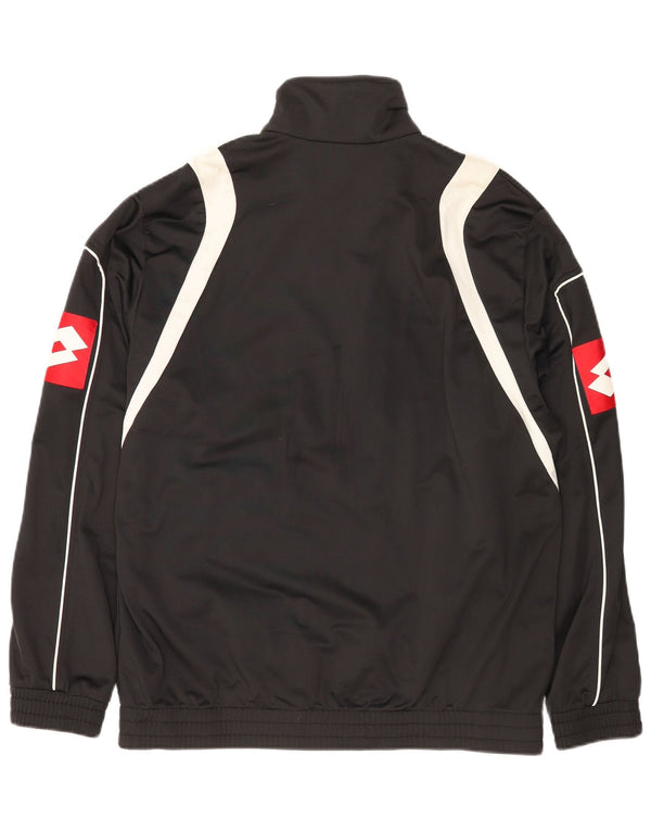 Giacca sportiva da uomo con grafica Lotto XL Poliestere color block nero
