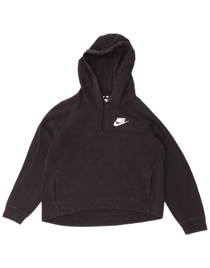 Felpa con cappuccio grafica da donna Nike UK 14 media nera
