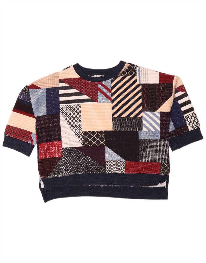 Felpa Zara da donna, vestibilità ampia, taglia UK 14, media, multicolore