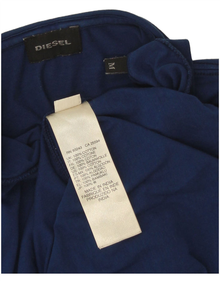 T-shirt da uomo Diesel Top in cotone blu navy medio