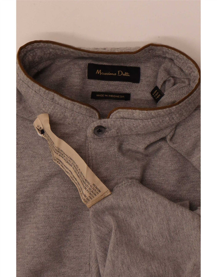 Polo Uomo Massimo Dutti Grande Cotone Grigio