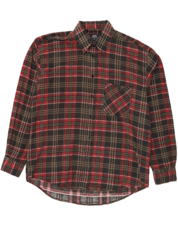 Camicia da uomo in flanella VINTAGE XL in cotone a quadri multicolore