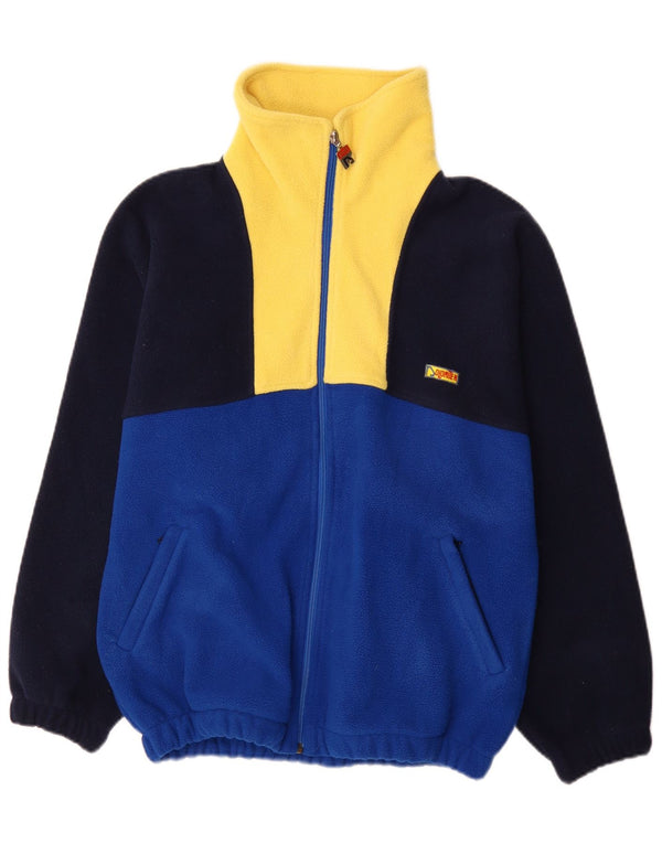 Giacca in pile da uomo Dolomiten UK 36 Small Blu Colourblock Poliestere