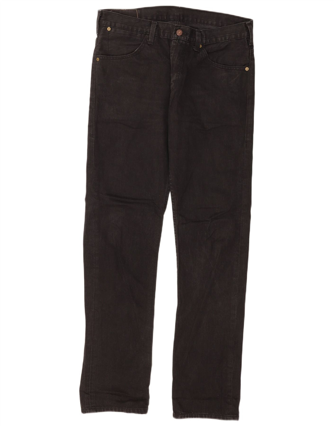 Jeans dritti da uomo Levi's 504 W34 L34 cotone nero