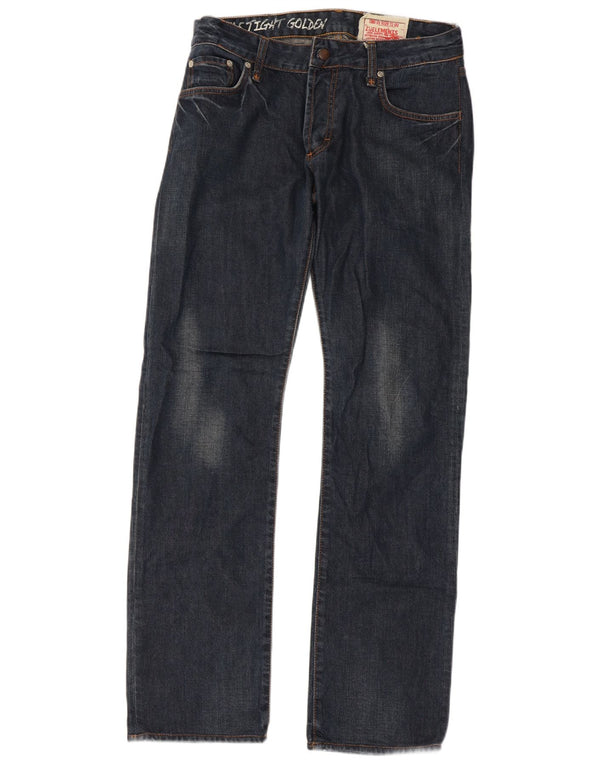 Jeans dritti da uomo Zu Elements W31 L31 cotone blu navy