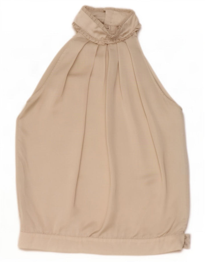 Top alla caviglia da donna Zara UK 14 Poliestere beige medio