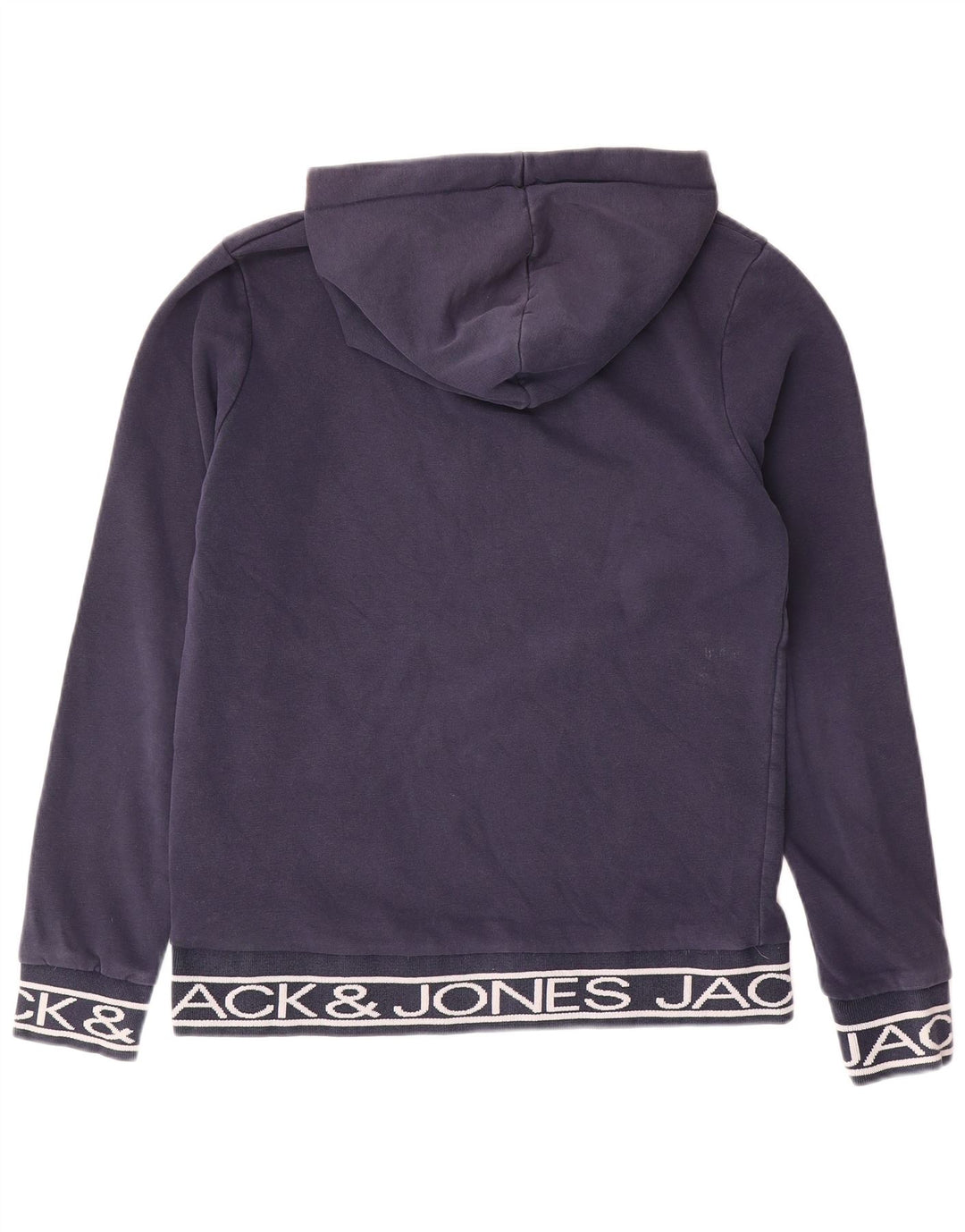 Jack & Jones Felpa con cappuccio grafica da uomo in cotone medio blu navy