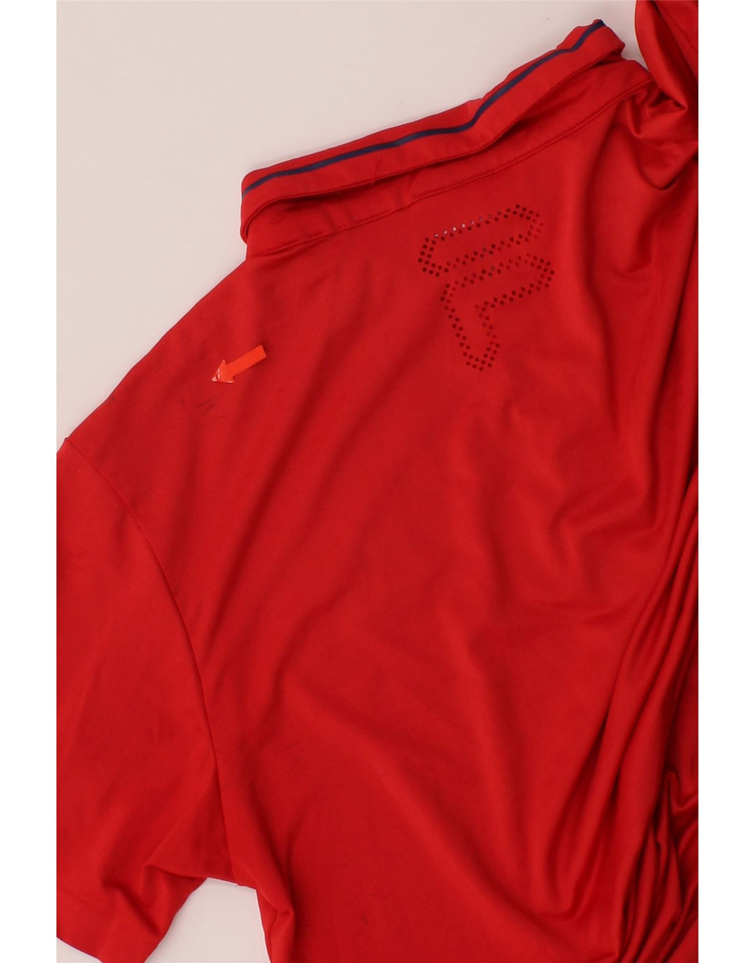 FILA Mens Graphic Polo Shirt Medium Red Polyester Vintage Fila and Second-Hand Fila from Messina Hembry 