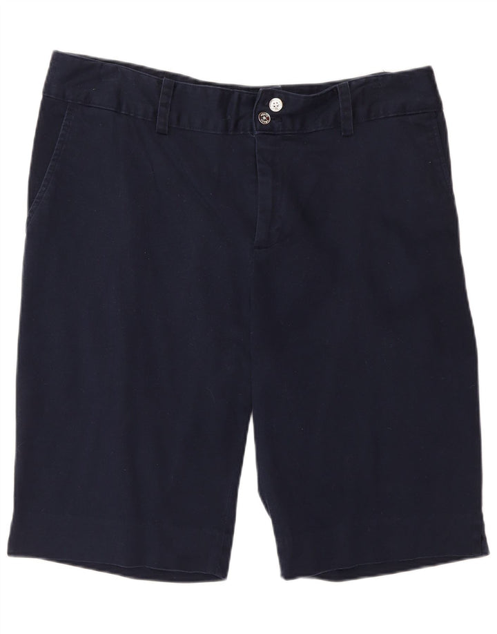 Pantaloncini chino da donna CHAPS US 14 XL W34 cotone blu navy