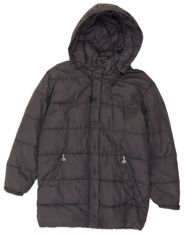 Cappotto imbottito oversize con cappuccio da donna Ellesse UK 6 XS nylon grigio