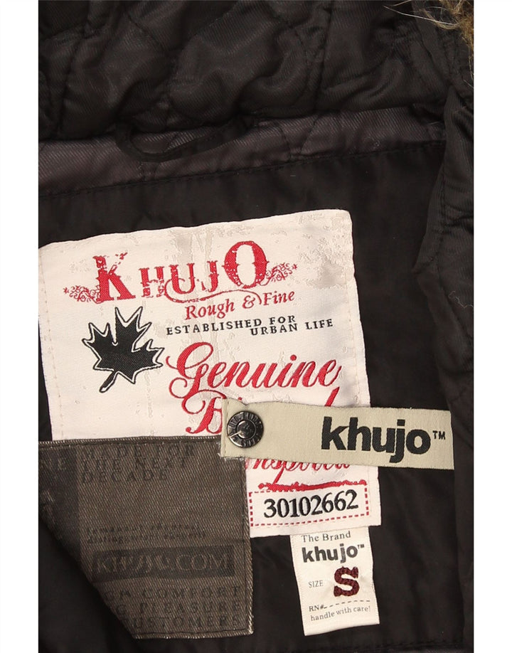 Giacca parka con cappuccio da donna KHUJO UK 10 piccola nera