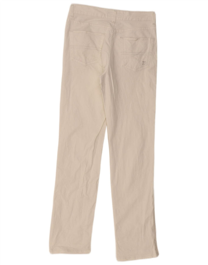 Jeans Dritti Uomo TRUSSARDI W33 L33 Cotone Bianco
