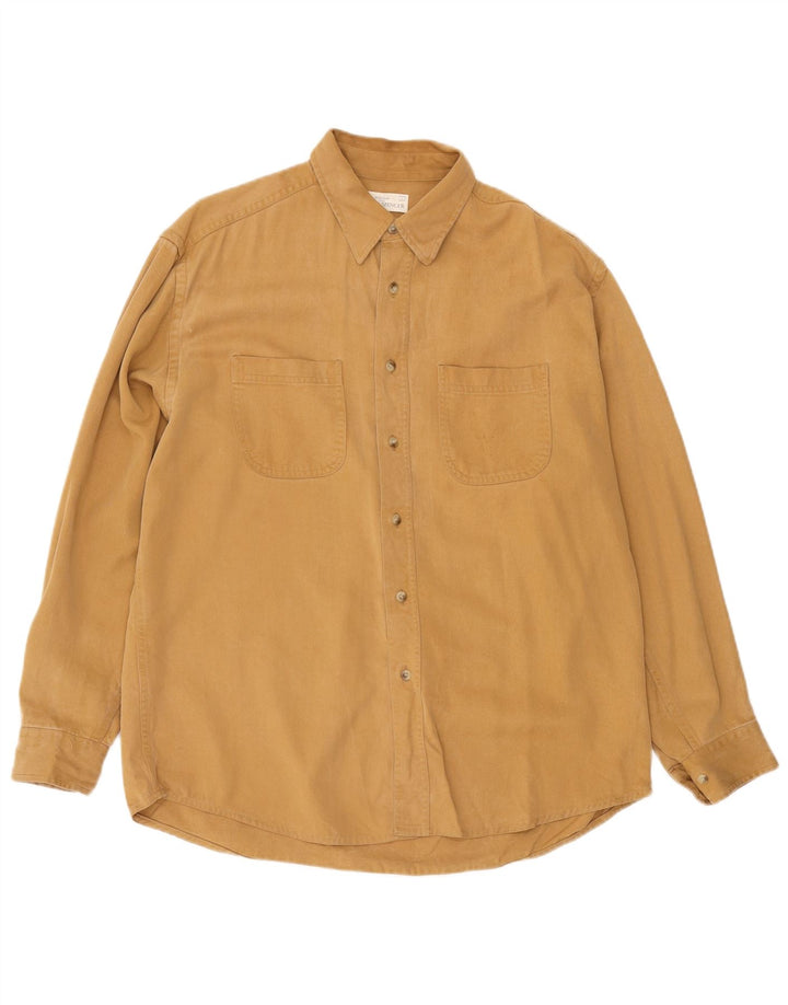Camicia Marks & Spencer da uomo grande in Lyocell beige