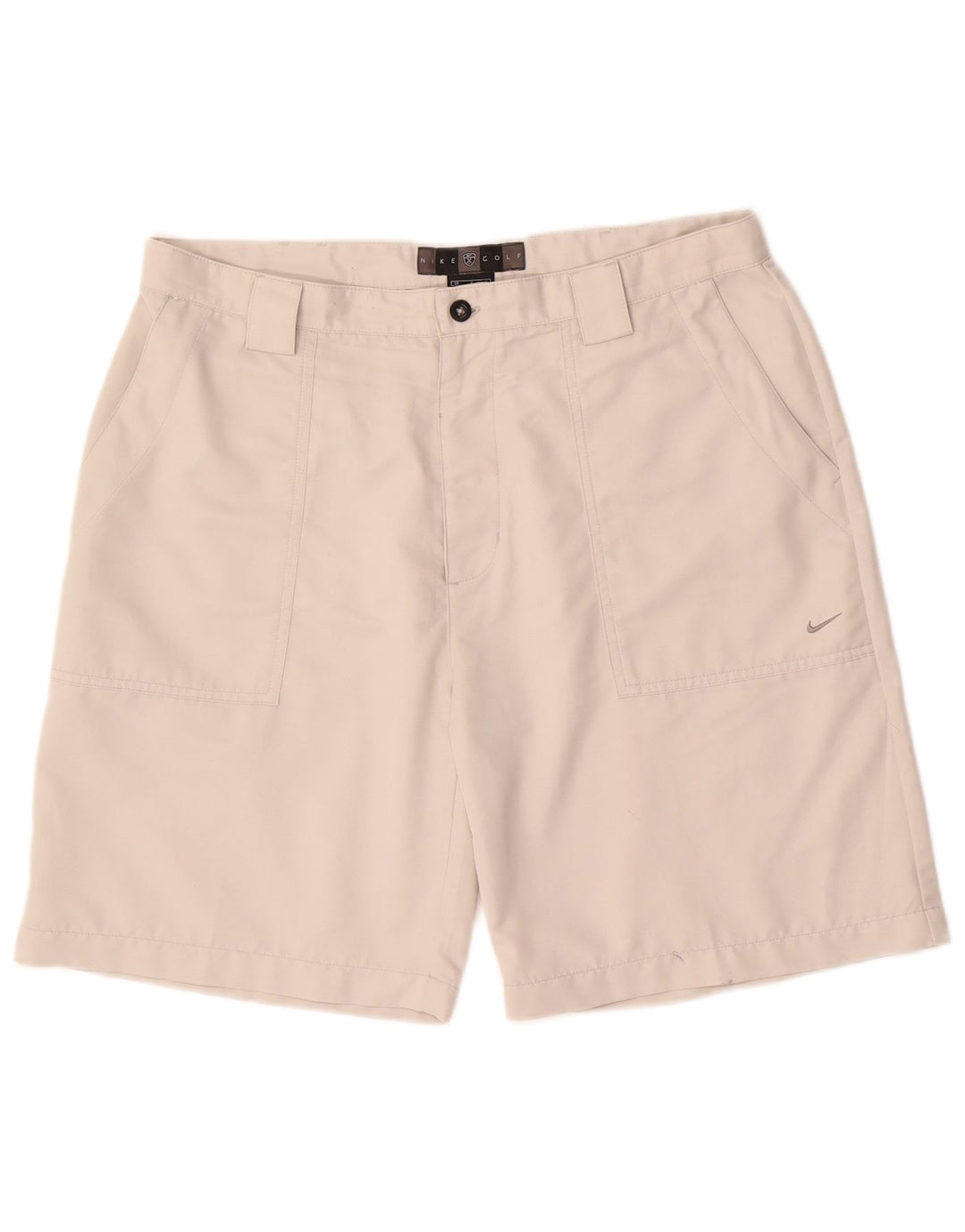 NIKE Mens Golf Chino Shorts W36 Large Beige Polyester