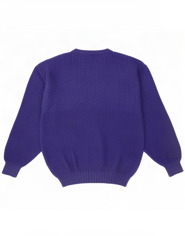 Maglione girocollo da uomo Claude De Pierre IT 52/54 Large Viola
