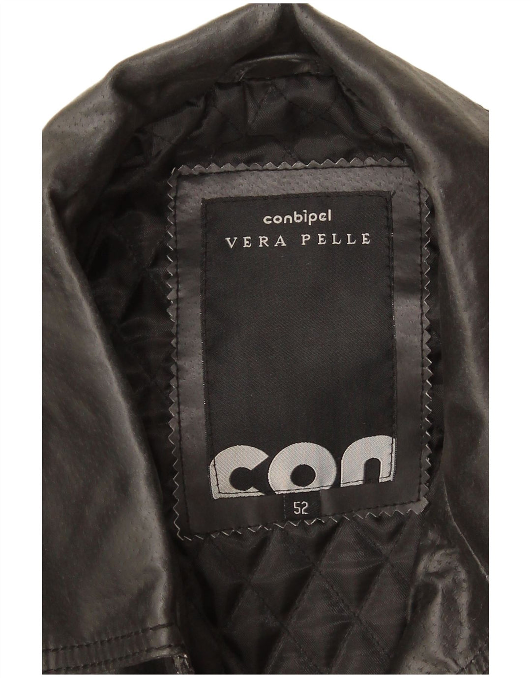 Giacca Pelle Uomo Conbipel IT 52 Large Pelle Nera