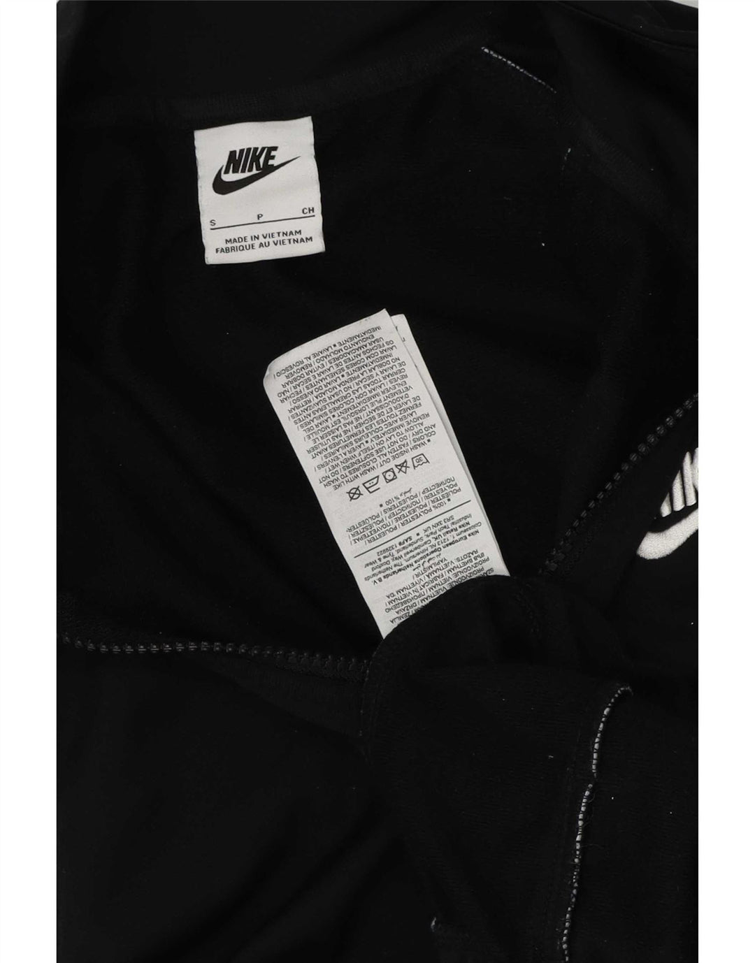 Giacca da ginnastica da uomo Nike Small nera in poliestere