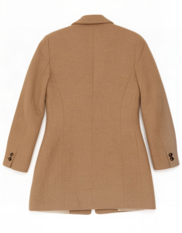 Giacca blazer a 1 bottone lungo da donna Zara UK 10 piccola in lana beige