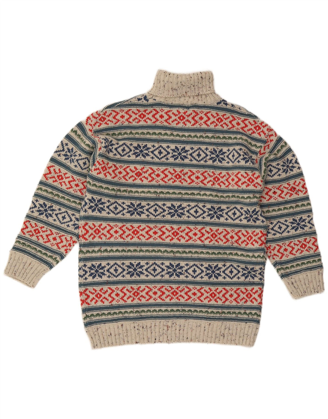 Maglione da uomo Trend con collo alto, grigio medio, acrilico Fair Isle