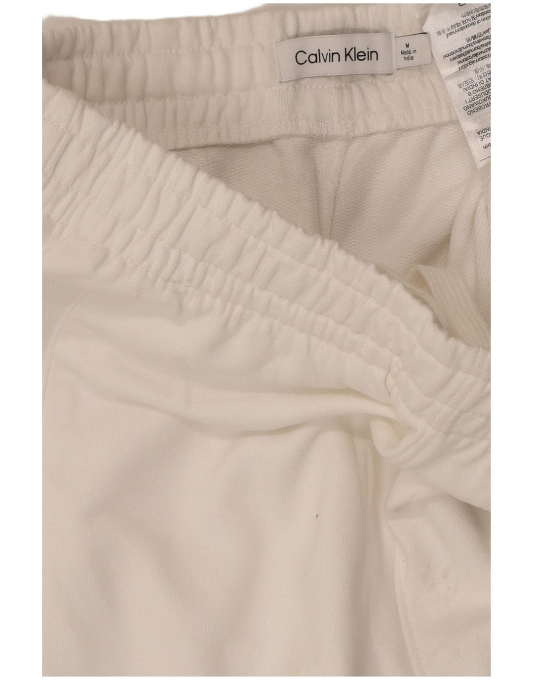 CALVIN KLEIN Pantaloni da tuta con grafica da uomo Joggers Cotone bianco medio