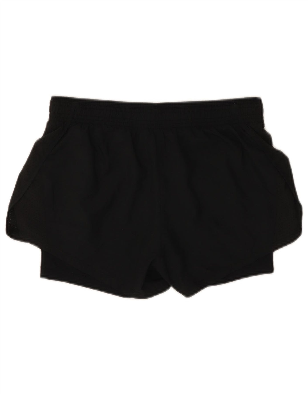 Pantaloncini sportivi NIKE Dri Fit da donna UK 10 piccoli poliestere nero