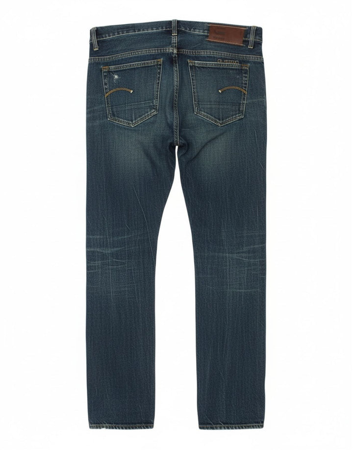 Jeans slim invecchiati da uomo G-Star W33 L34 cotone blu