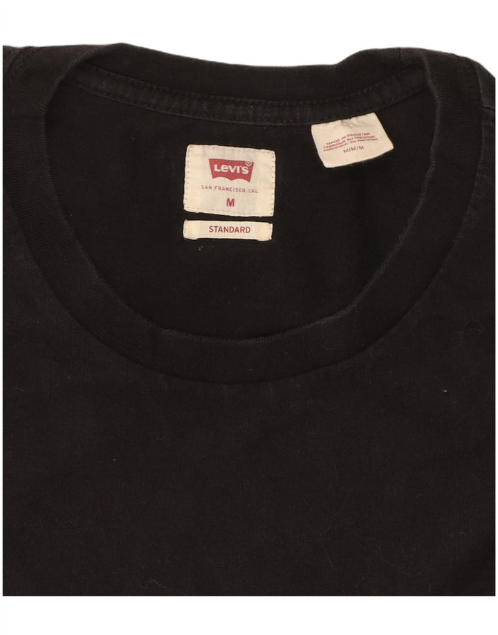LEVI'S Mens Standard T-Shirt Top Medium Black Cotton