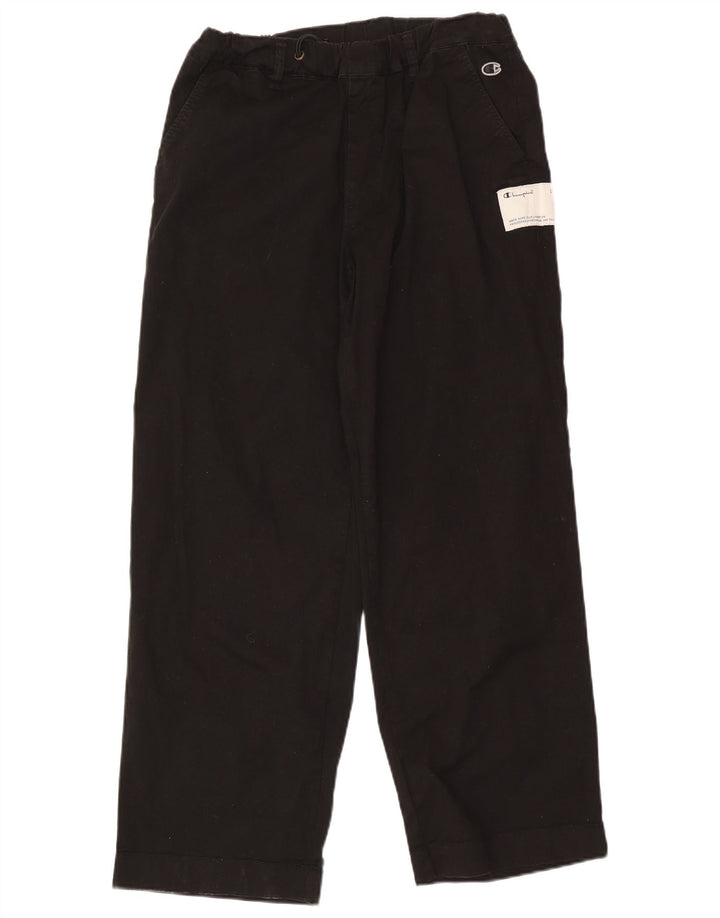 Pantaloni chino dritti da uomo Champion medi W32 L30 cotone nero